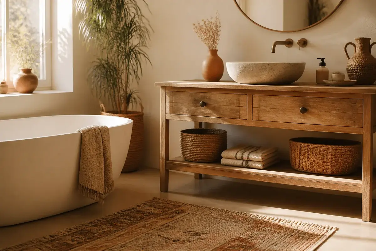 17 Beautiful Boho Bathroom Decor Ideas on Any Budget
