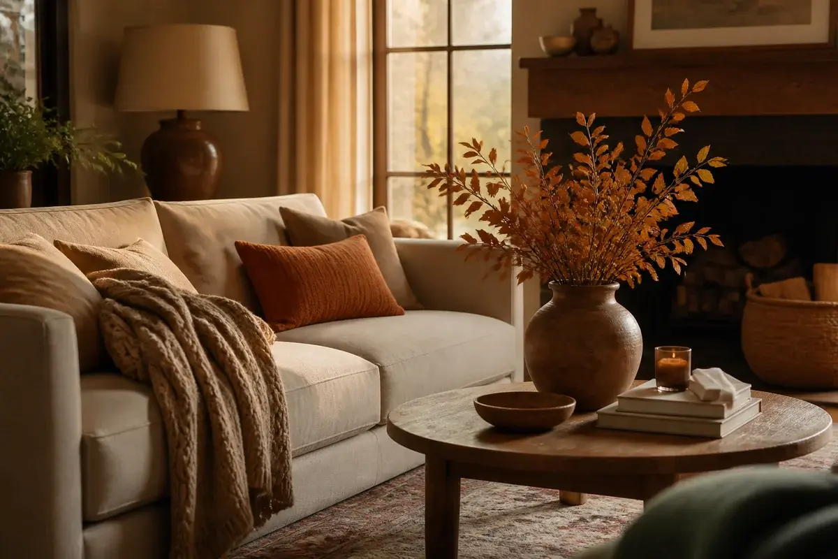 10 Warm Cozy Autumn Living Room Ideas With Low Natural Light