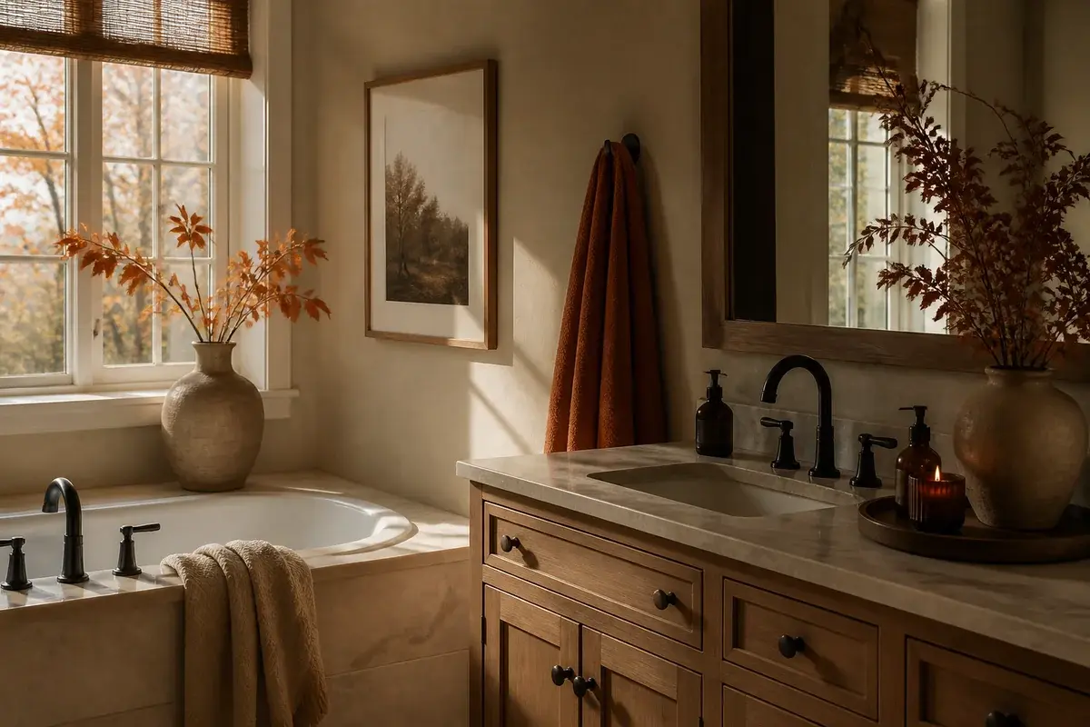 Make Your Bathroom Feel Autumnal Without Replacing Fixtures