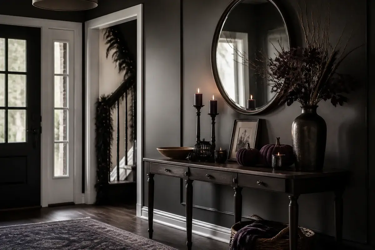Set a Halloween Mood at Your Entryway Without Blocking the Door