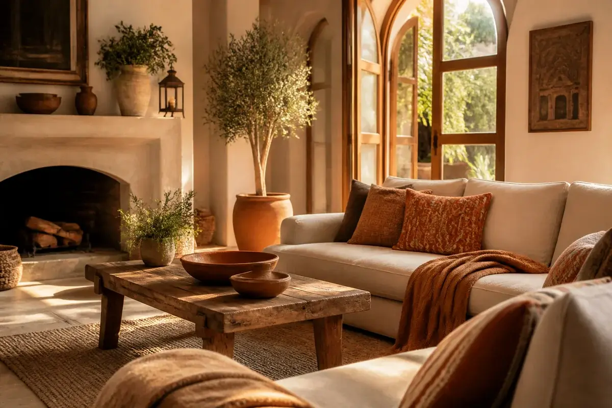 11 Inviting Mediterranean Living Room Decor Ideas With Warm Textiles