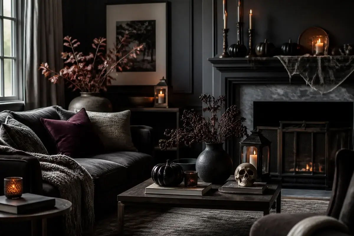 5 Clever Spooky Halloween Home Decor Ideas for Living Rooms